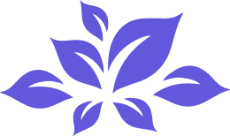 Lotus icon with vegan symbol in centre